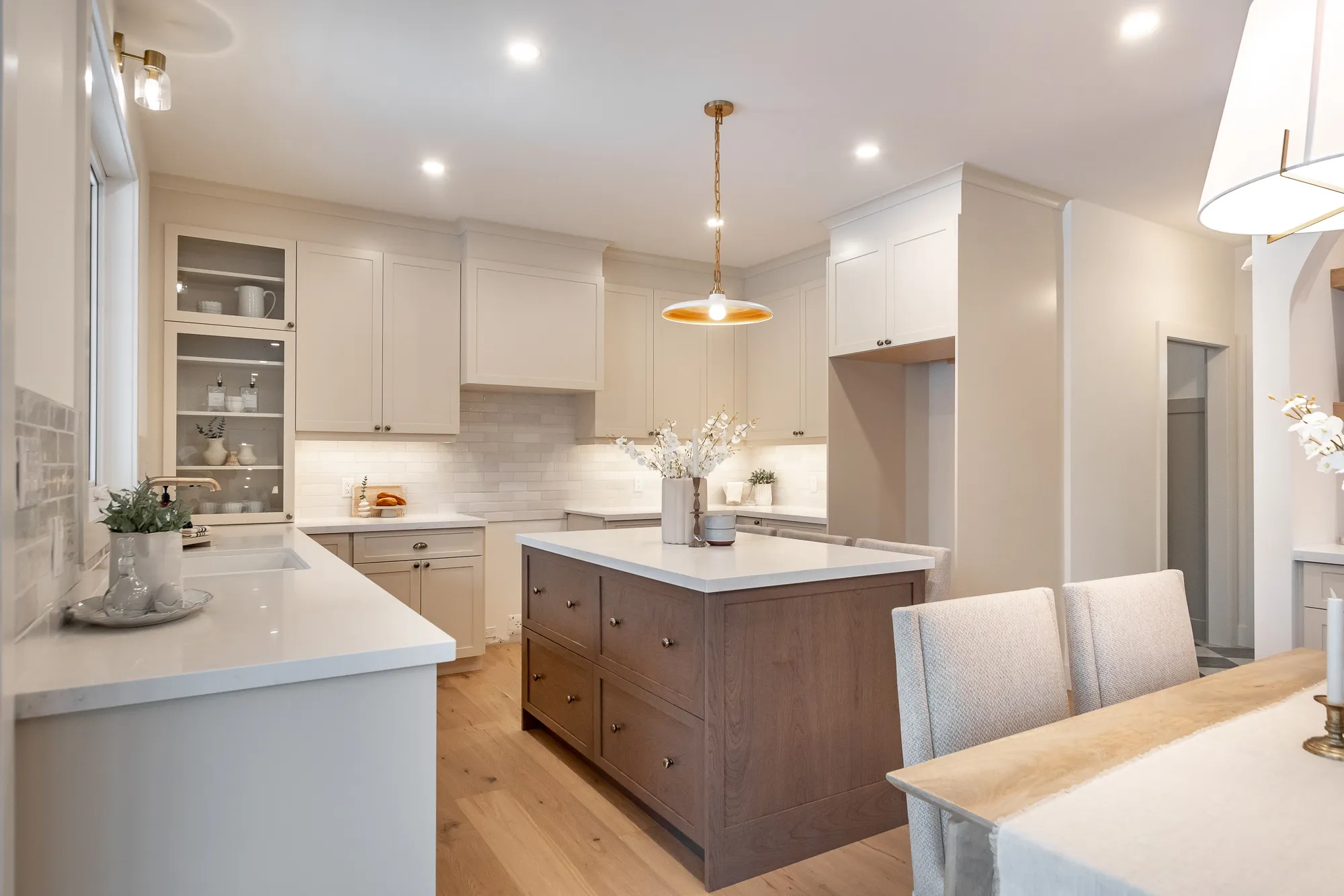 Kitchen and dining area