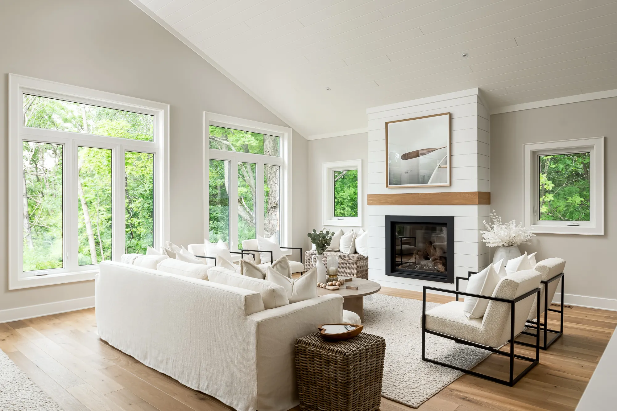 Living room at the Elm Street Residence